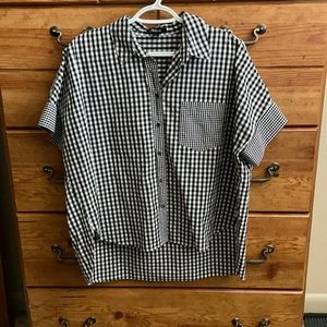 Madewell gingham collard shirt